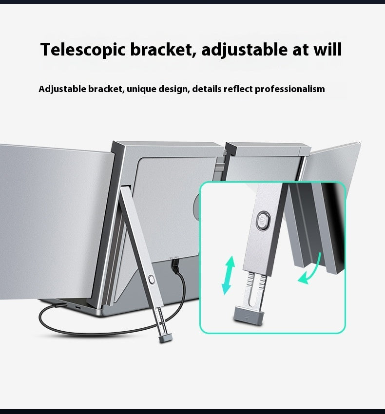 Dual Panel Display Portable Display Single-screen Dual-screen Display Three-screen Portab ...